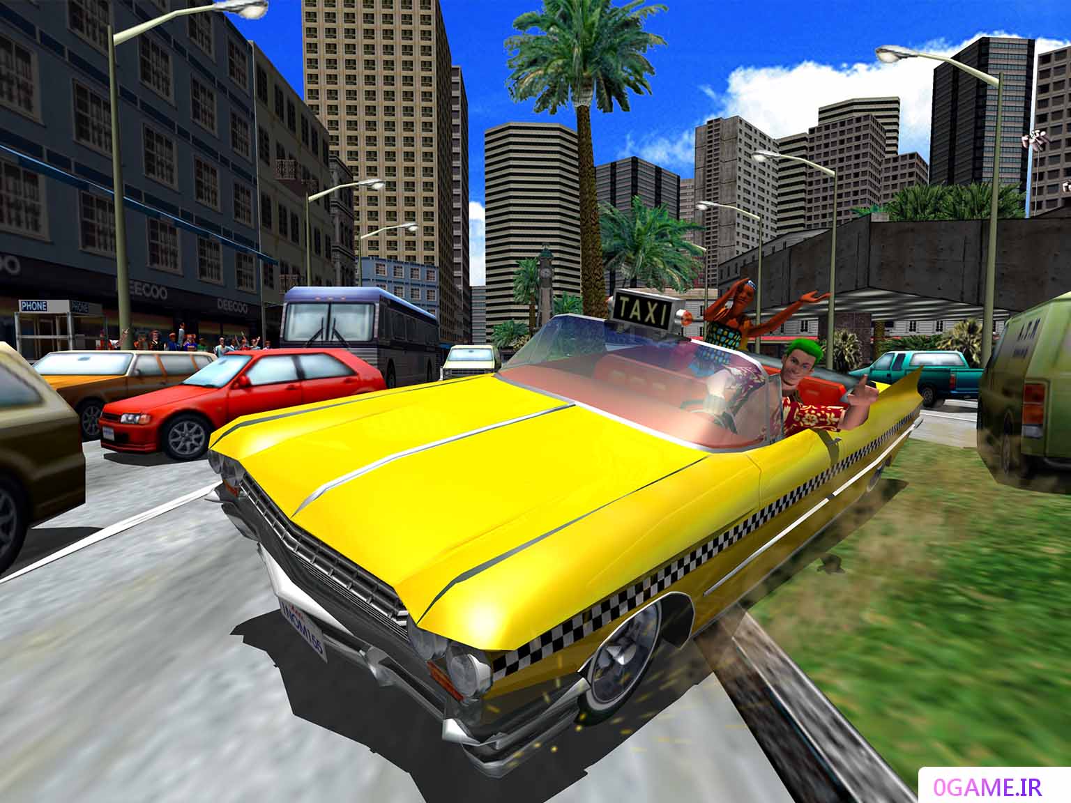 دانلود بازی تاکسی دیوانه (Crazy Taxi) نسخه کامل برای کامپیوتر