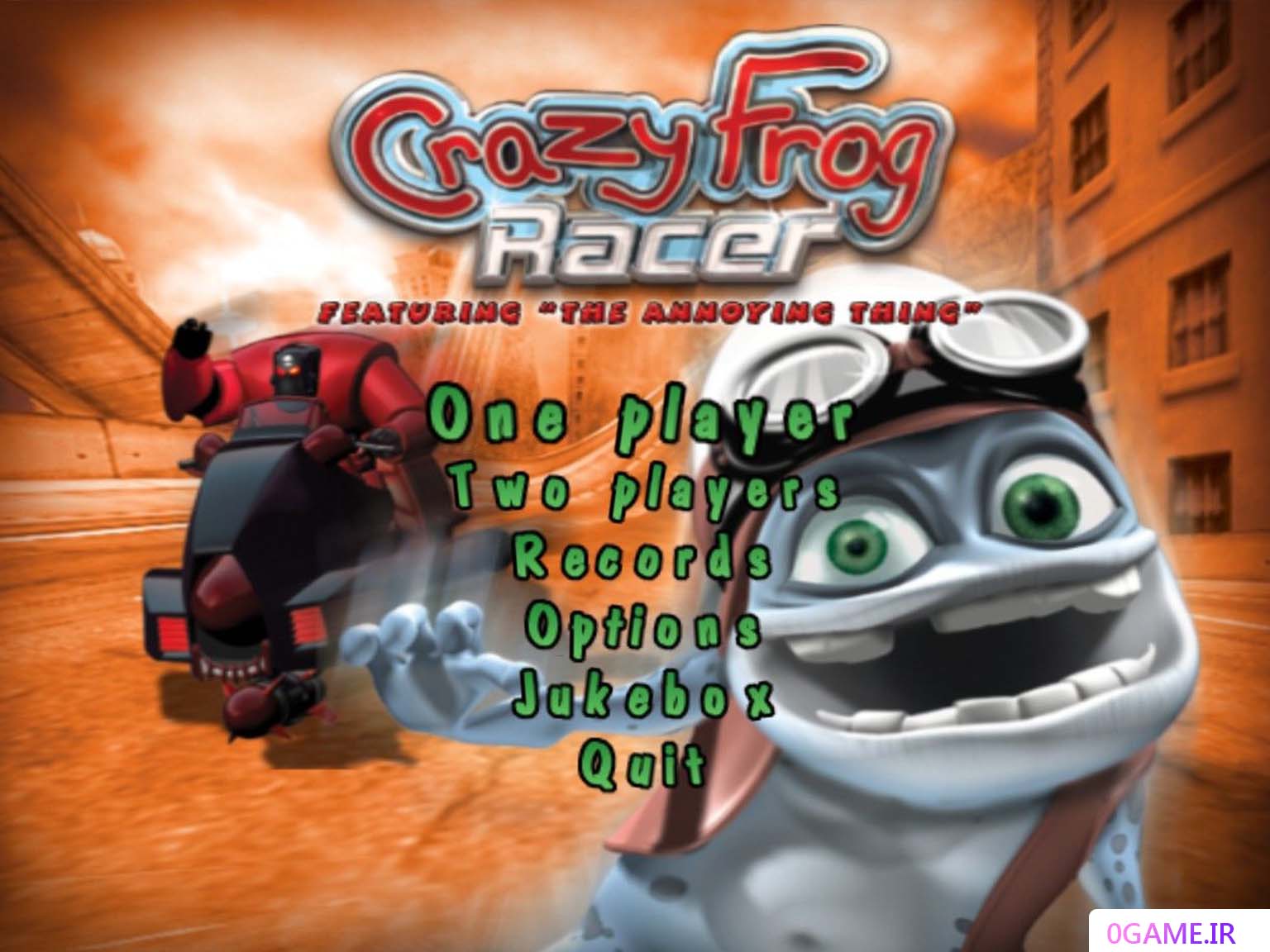 دانلود بازی قورباغه دیوانه (Crazy Frog Racer) نسخه کامل برای کامپیوتر